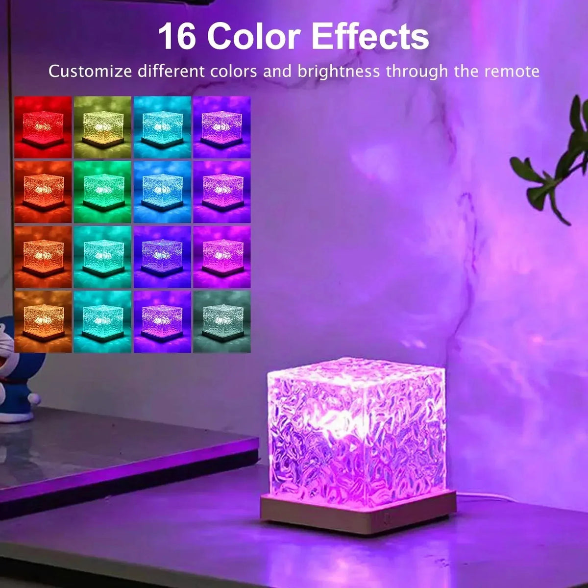 Lámpara proyectora aurora · 16 colores
