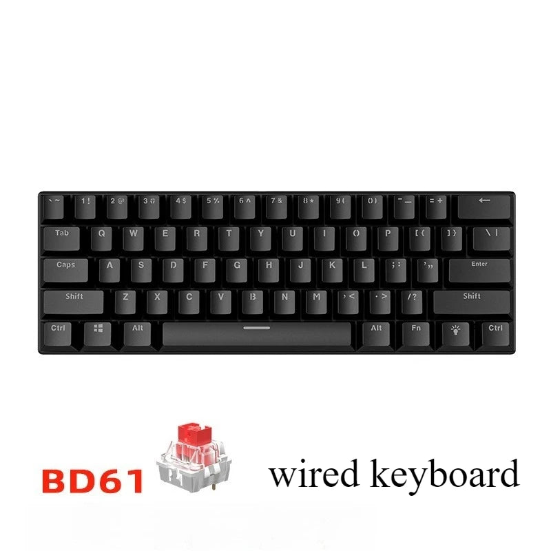 Teclado mecánico 60% RGB · 61 teclas