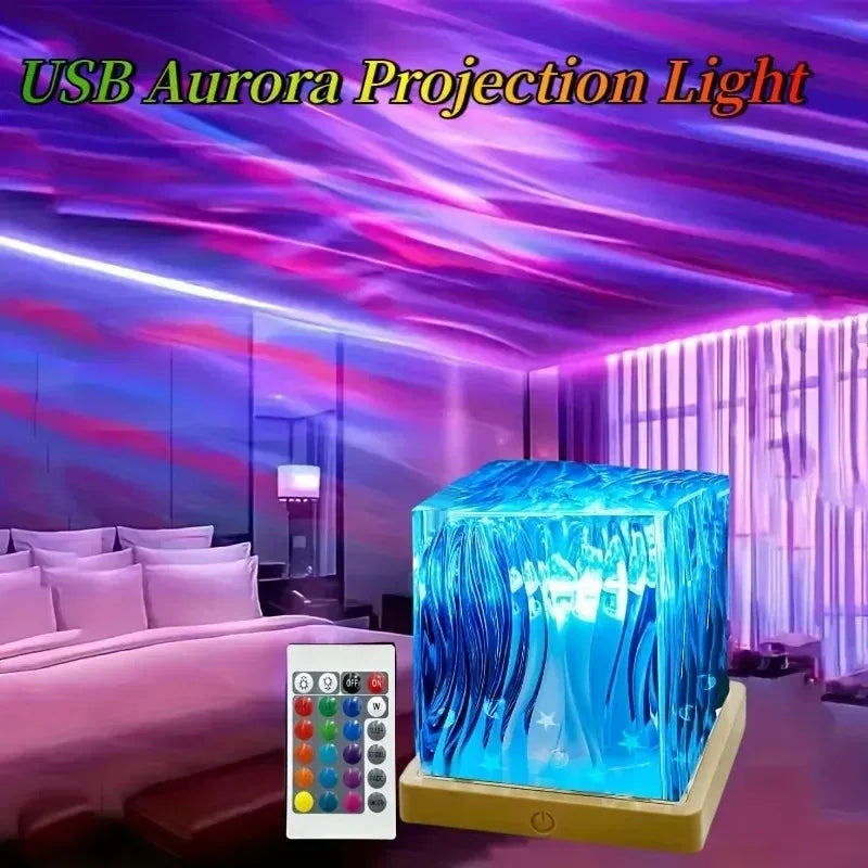 Lámpara proyectora aurora · 16 colores