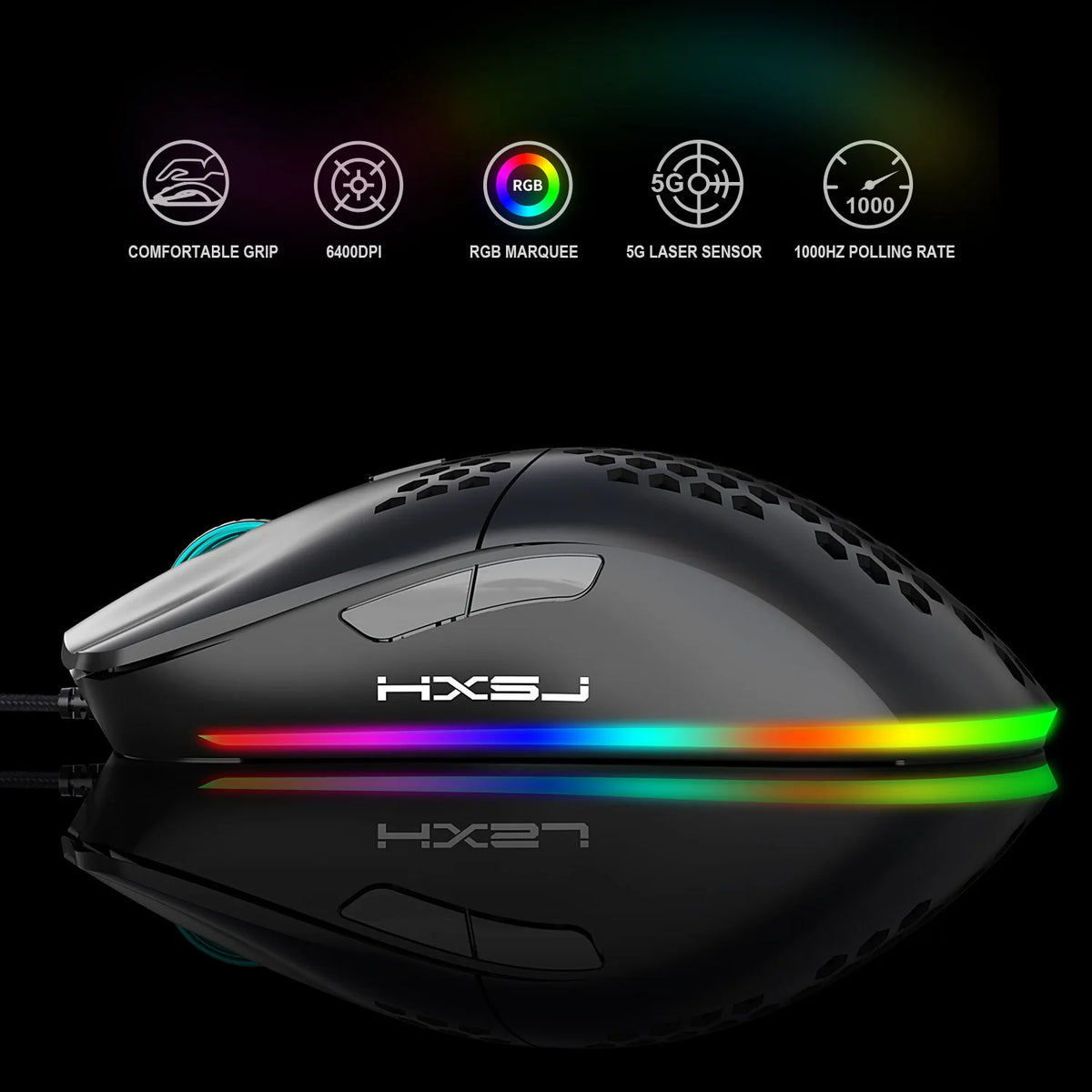 Pack teclado 60% + ratón gaming RGB