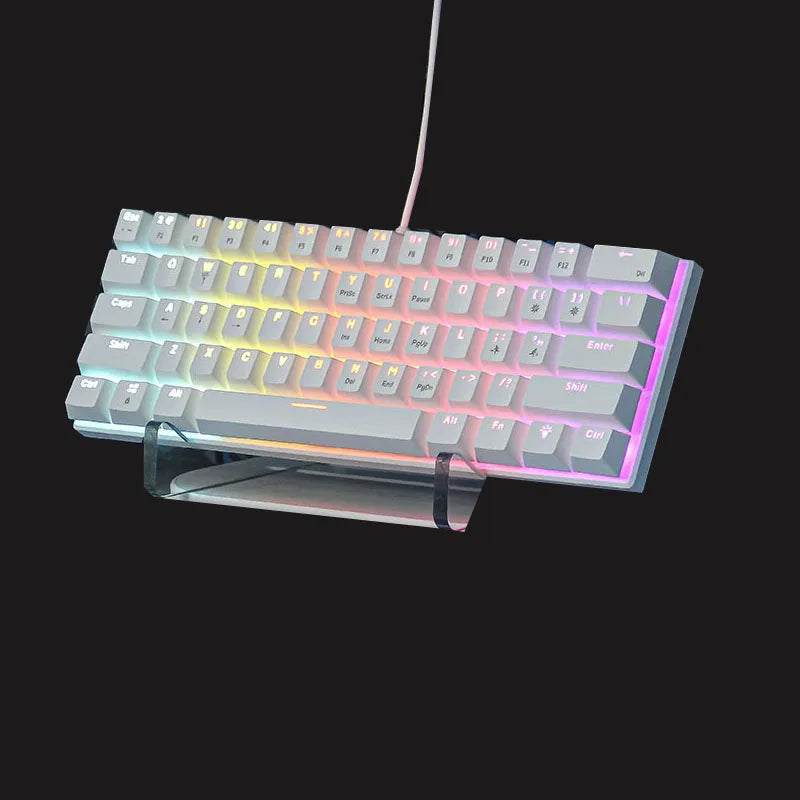 Teclado mecánico 60% RGB · 61 teclas