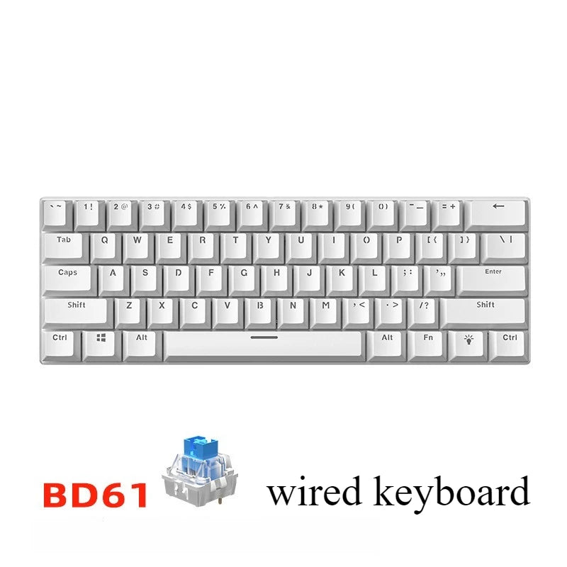 Teclado mecánico 60% RGB · 61 teclas