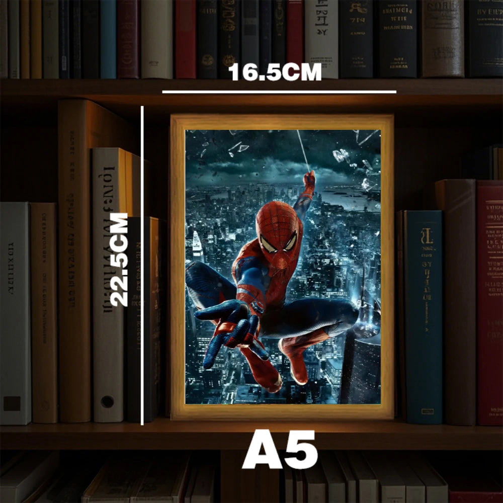 Cuadro LED héroe arácnido · A5
