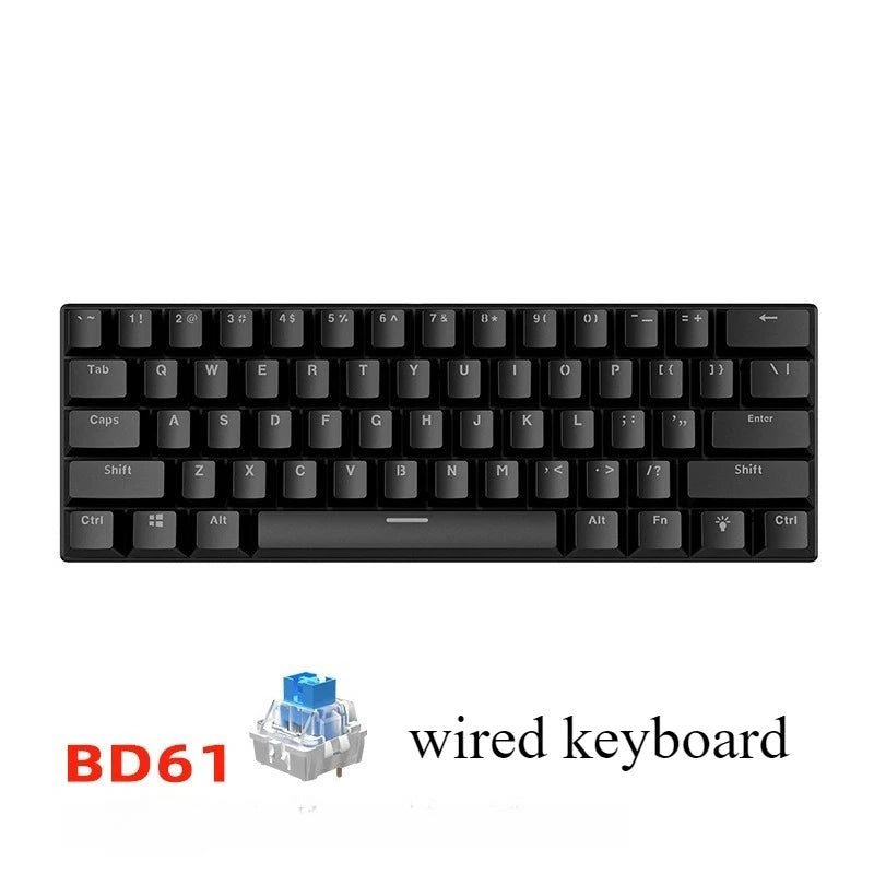 Teclado mecánico 60% RGB · 61 teclas