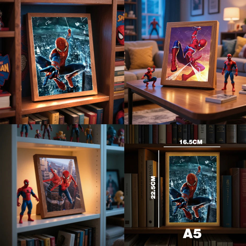 Cuadro LED héroe arácnido · A5