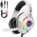 Auriculares gaming RGB con micrófono