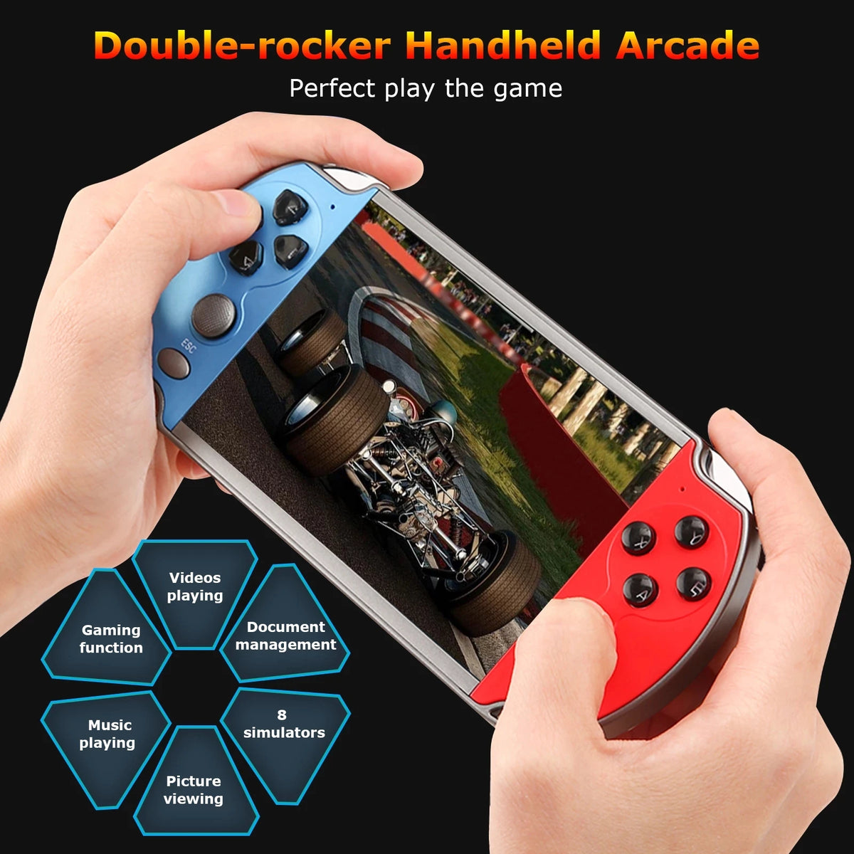 Consola retro portátil · juegos clásicos